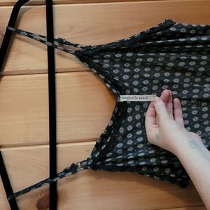 Magnolia Pearl One Size Grey Print Maxi Anya Slip Dress